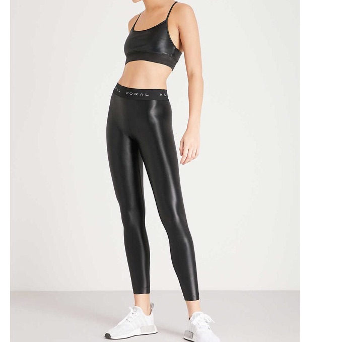 Koral Sz S Aden Black Lustrous Midrise Legging